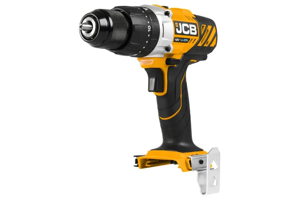 Дрель-шуруповерт аккумуляторная (JCB-18CD-B-E) 18V, max 45Nm в комплекте с зарядным устройством (JCB-18VFC-E) 2.4A и батареей аккум(JCB-20LI-E) 2.0AH JCB JCB-18CD-2XB-E