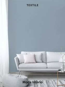 Обои флизелиновые 1.06, виниловые синие однотонные Textile (Moda Interio) метровые под ткань в спальню и гостинную