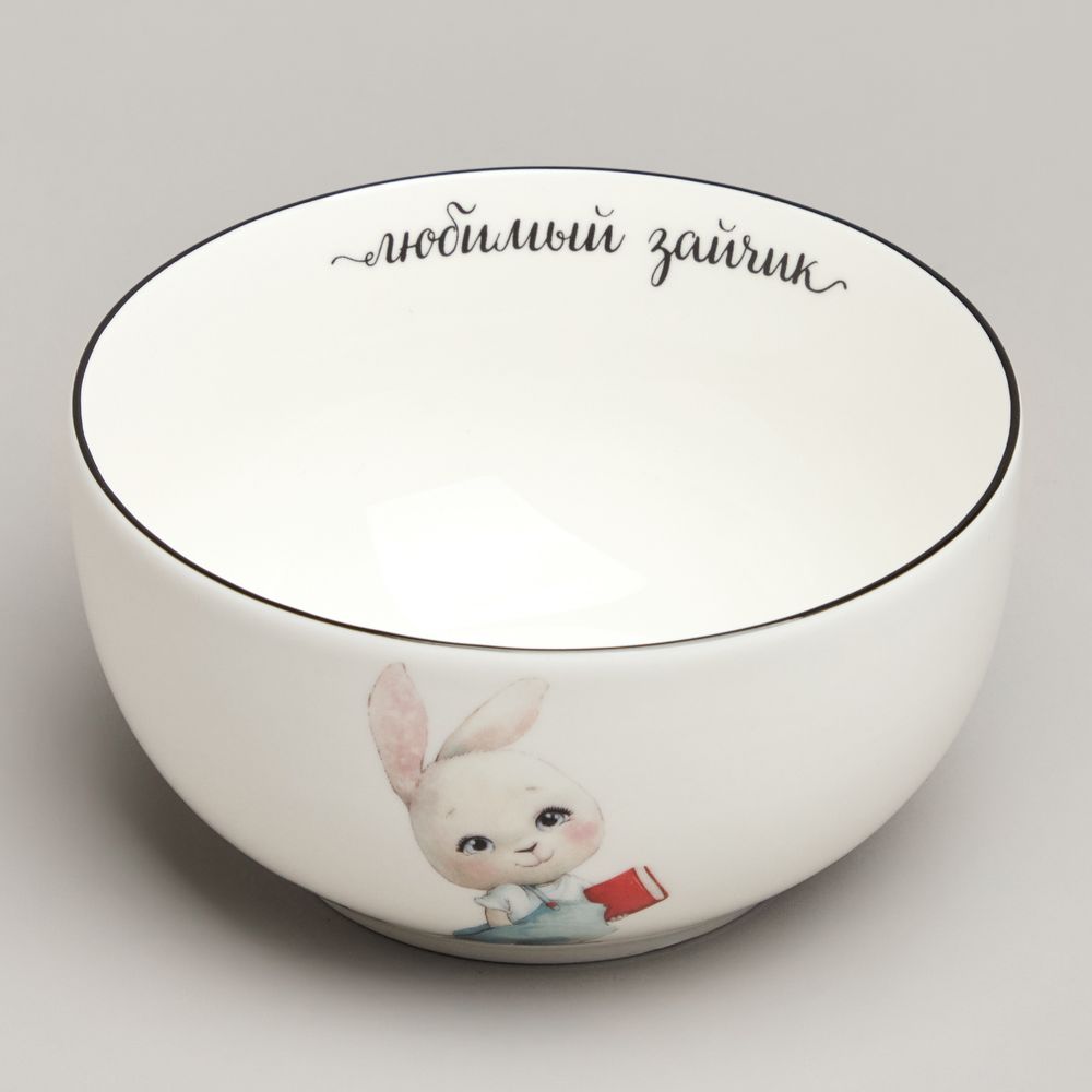 НАБОР ПОСУДЫ LEFARD МОЙ ЗАЙЧИК, 3 ПР.: САЛАТНИК 470МЛ, ТАРЕЛКА 20СМ, КРУЖКА 220МЛ