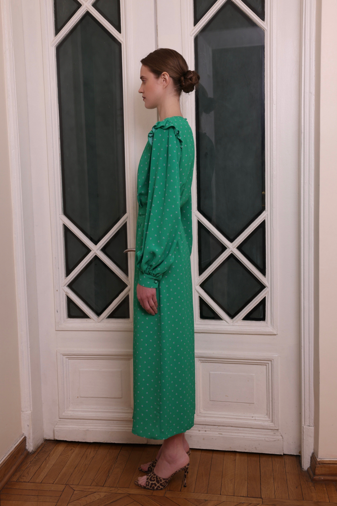Платье «Сирень 2.0», зелёный