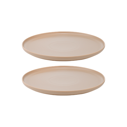 Набор из двух тарелок Essential, 25см | бежевые