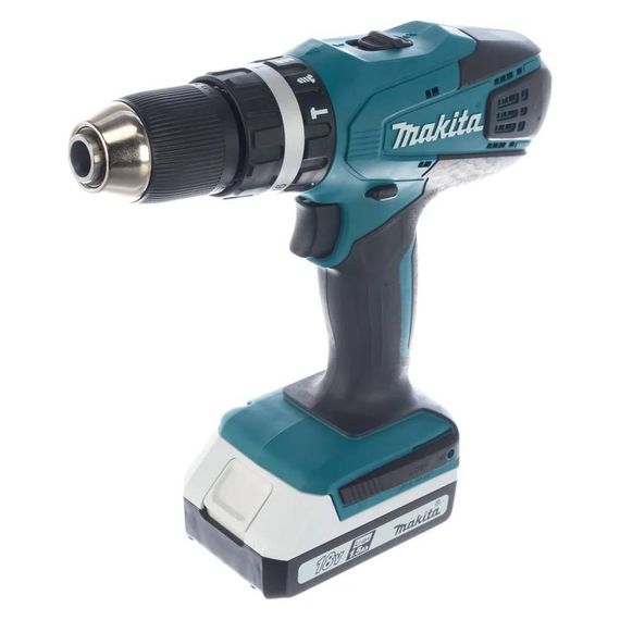 Аккумуляторная дрель-шуруповерт Makita HP457DWE ударная