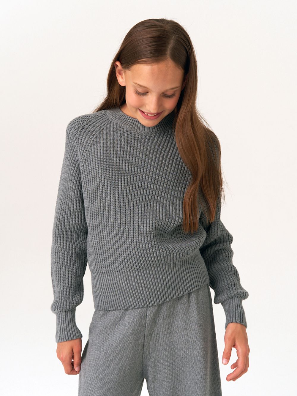 Джемпер для девочки AT1001 серый