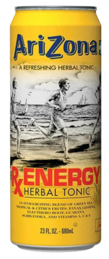 AriZona Rx Energy Herbal Tea 650 мл , Энергетический травяной чай