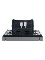 FORTE&PIANO Выключатель 1-клавишный проходной 10А FP503 сталь IEK