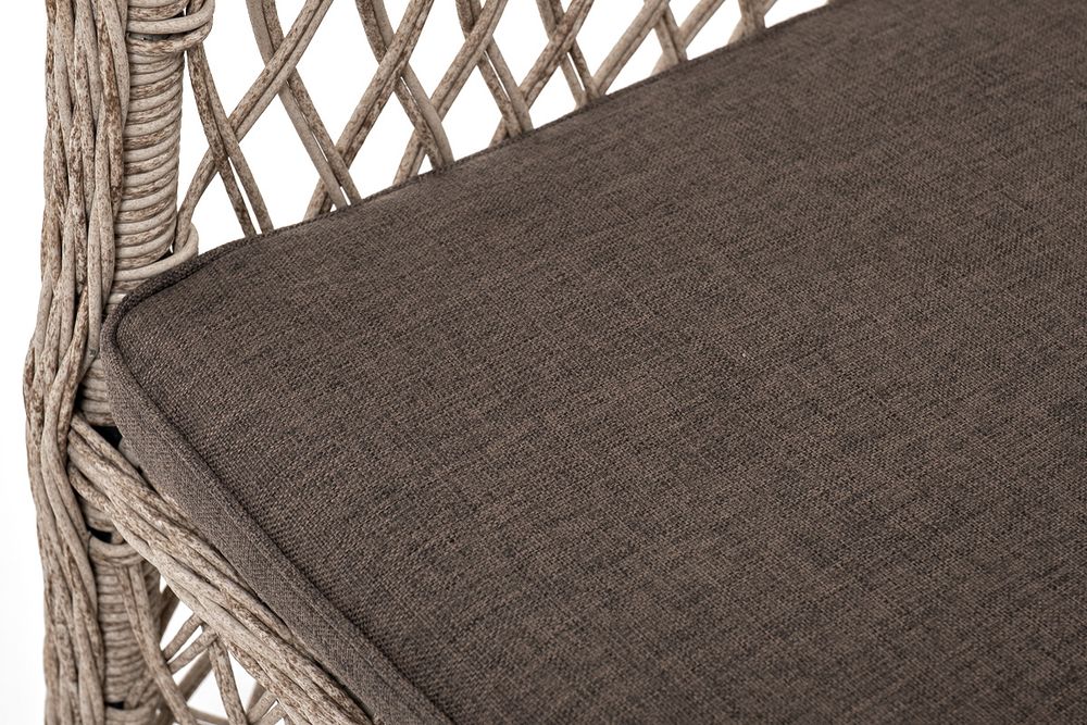 "Эспрессо-80 L" обеденная группа плетеная, цвет бежевый