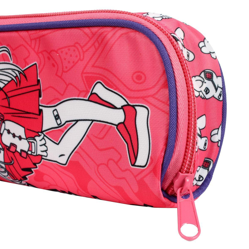 Пенал школьный 20.5х9х5.5 см "Розовая девушка" (Феникс+)