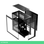 Корпус Ocypus Gamma C72 BK без БП Black (Gamma-C72-BKD000XX-GL)
