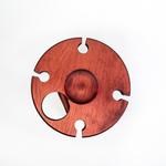 Винный столик из древесины кедра на ножках. VN8