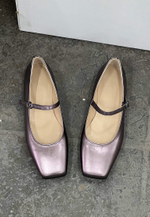 Туфли // Mary Jane // Metallic Lilac