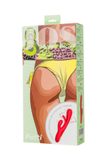 Красный вибратор-кролик с двигающимся язычком Patti - 24 см. (Цвет: красный)