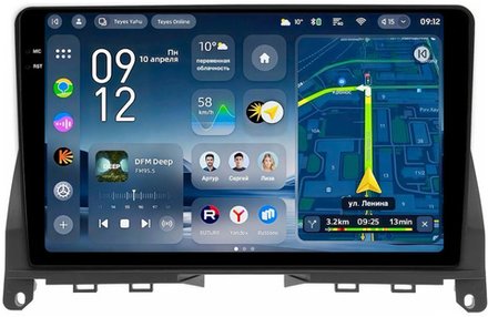 Магнитола для Mercedes-Benz C W204 2007-2011 - Teyes CC4-PRO монитор 9.5" 2K QLED на Android 13, Snapdragon 778G, AI, CarPlay, DSP, 4G SIM-слот