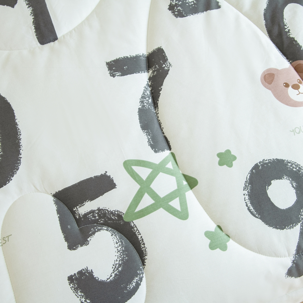 Постельное белье детское 160x80 Young на резинке, комплект с одеялом 100% хлопок OBKR018