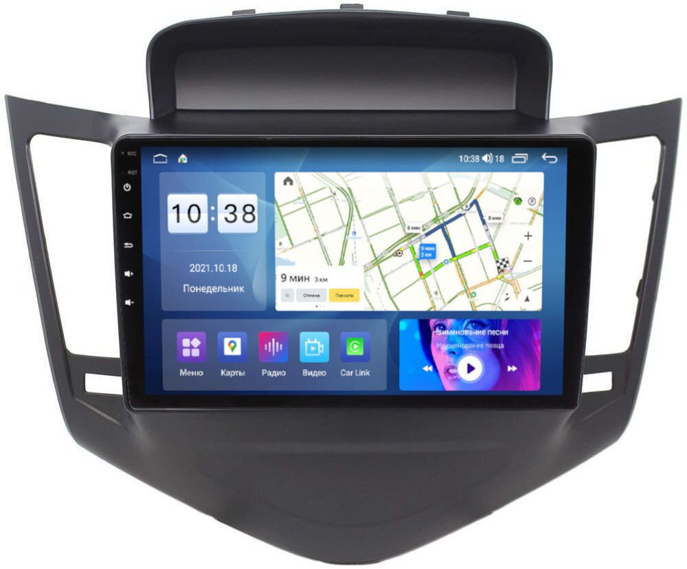 Магнитола для Chevrolet Cruze 2009-2012 - Parafar PF045UHD на Android 13, QLED, ТОП процессор, 8Гб+128Гб, CarPlay, 4G SIM-слот