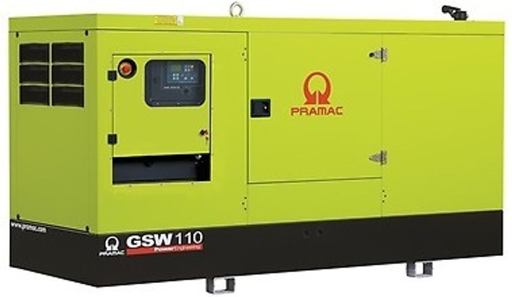 Дизельный генератор Pramac GSW 110 I в кожухе