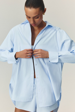 Рубашка из хлопка AMAN Голубой