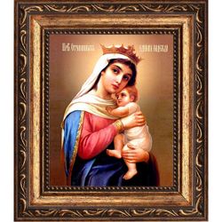 Отчаянных Единая Надежда. Икона Божьей Матери на холсте.