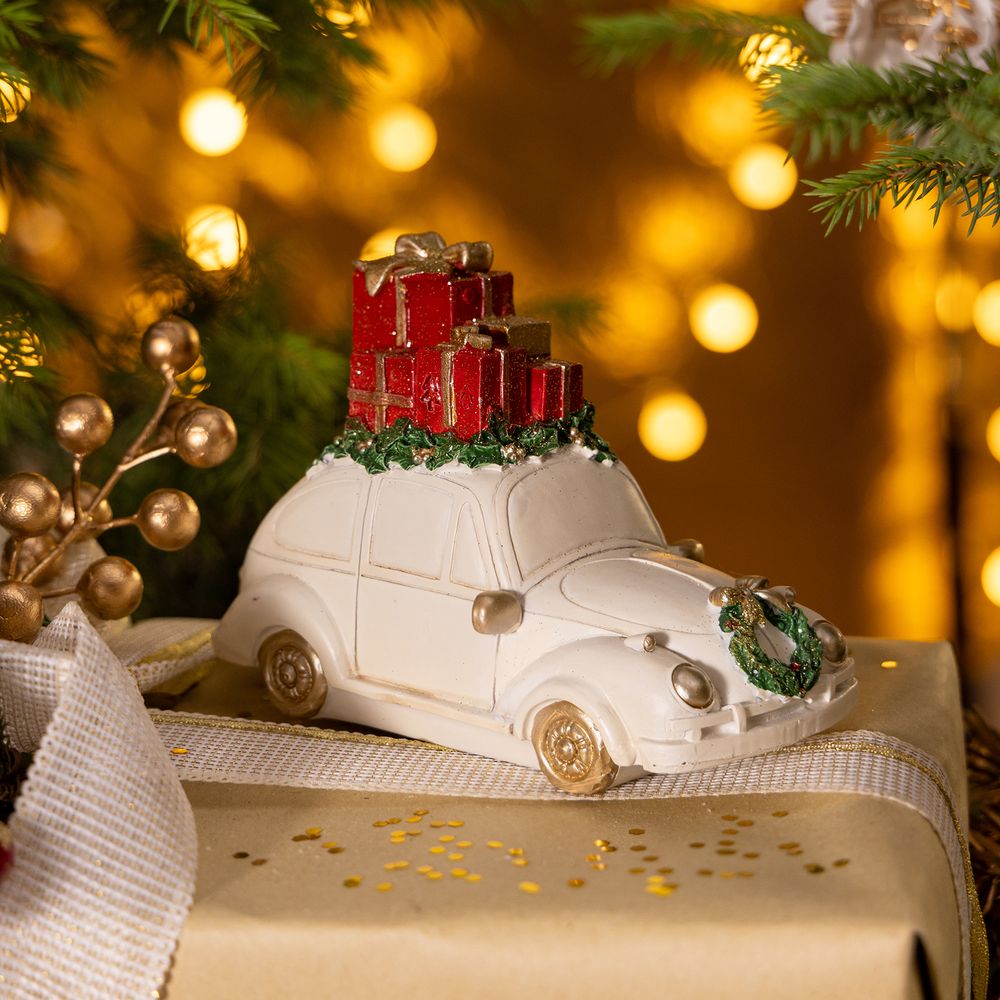 СТАТУЭТКА "МАШИНКА С ПОДАРКАМИ" 16Х8Х11 СМ