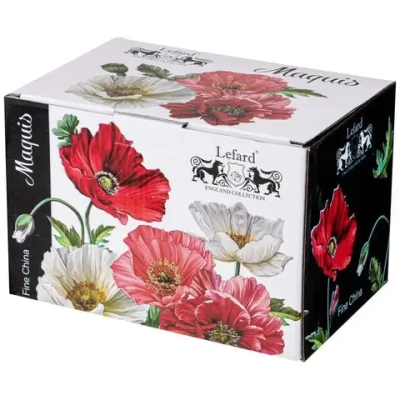 Чайник заварочный фарфоровый 1000мл «Маки»