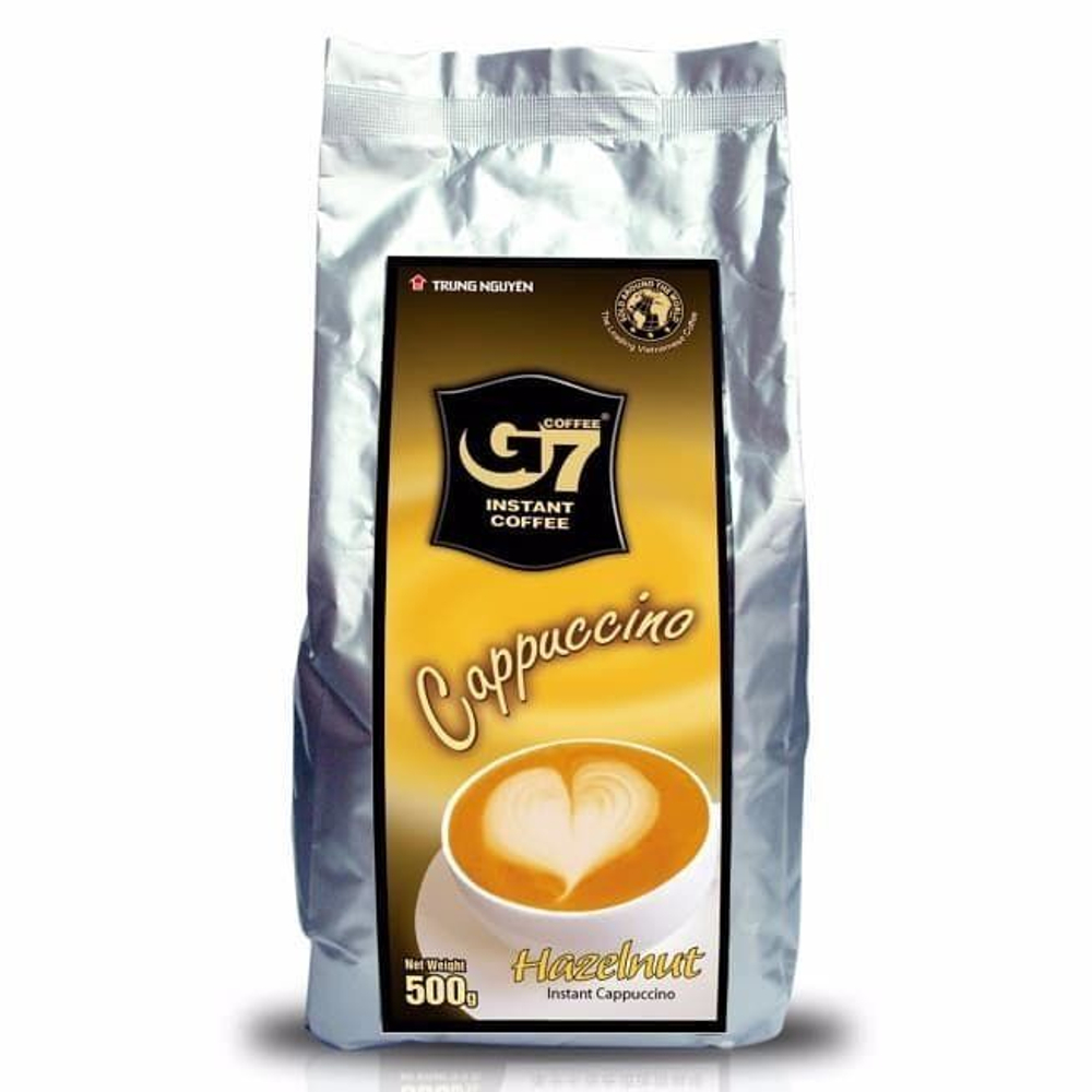 Вьетнамский растворимый кофе 3 в 1 G7 Капучино Лесной орех (Hazelnut) Trung Nguyen, 500г