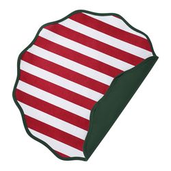 Салфетка под приборы Trendy Christmas красного цвета из коллекции New Year Essential, Ø40 см