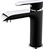 22011-C Смеситель для умывальника (ЧЕРНЫЙ) "GANZER"