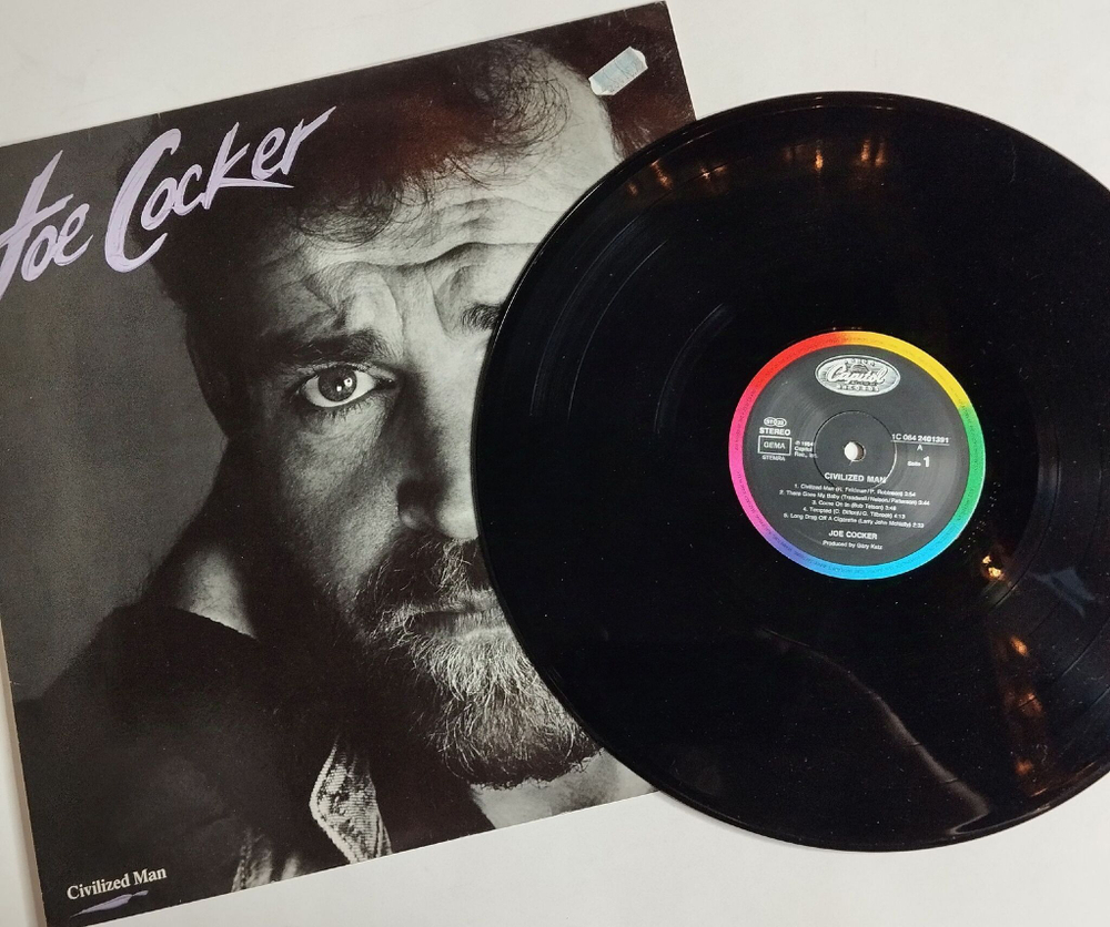 Винтажная виниловая пластинка LP Joe Cocker Civilized Man (Germany 1984) A Girl Like You