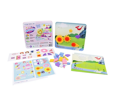 Мягкая магнитная Мозаика сюжеты "Замок Принцессы" для детей старше 3 лет, 21,5х20х2,5 см, 1/6, Magne