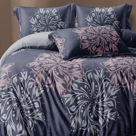 Комплект постельного белья "АВТ. 709", сатин, 100% хлопок, Россия. Пододеяльник на молнии!!!