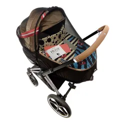 Универсальная черная москитная сетка на всю коляску