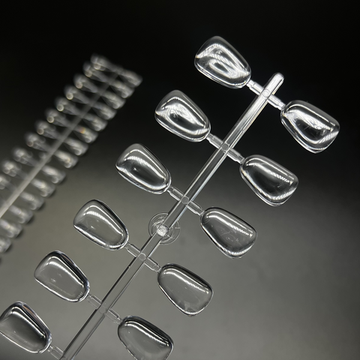 Отрывные типсы для демонстрации с эффектом кабашон  Закругленый квадрат