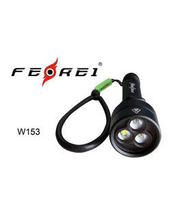 Фонарь для дайвинга Ferei W153 1хCREE XM-L (Cool White) 2xCREE XP-E (Red)