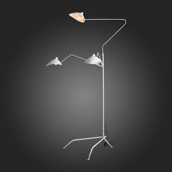 SL305.505.03 Торшер ST-Luce Белый/Белый E27 3*60W SPRUZZO