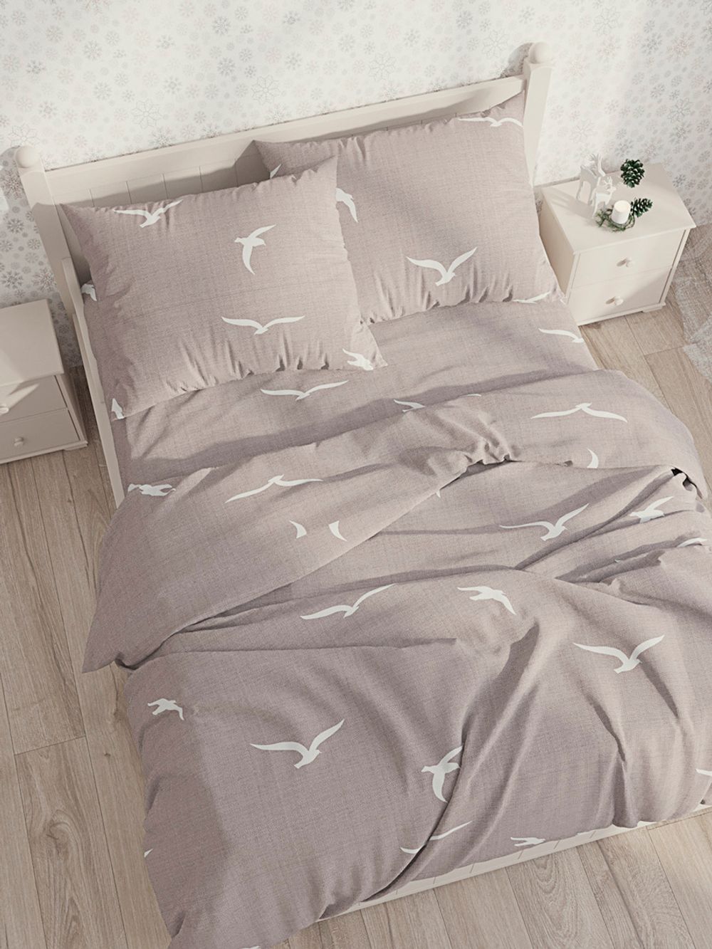 Простынь Сказка "Чайки" 200х215 см