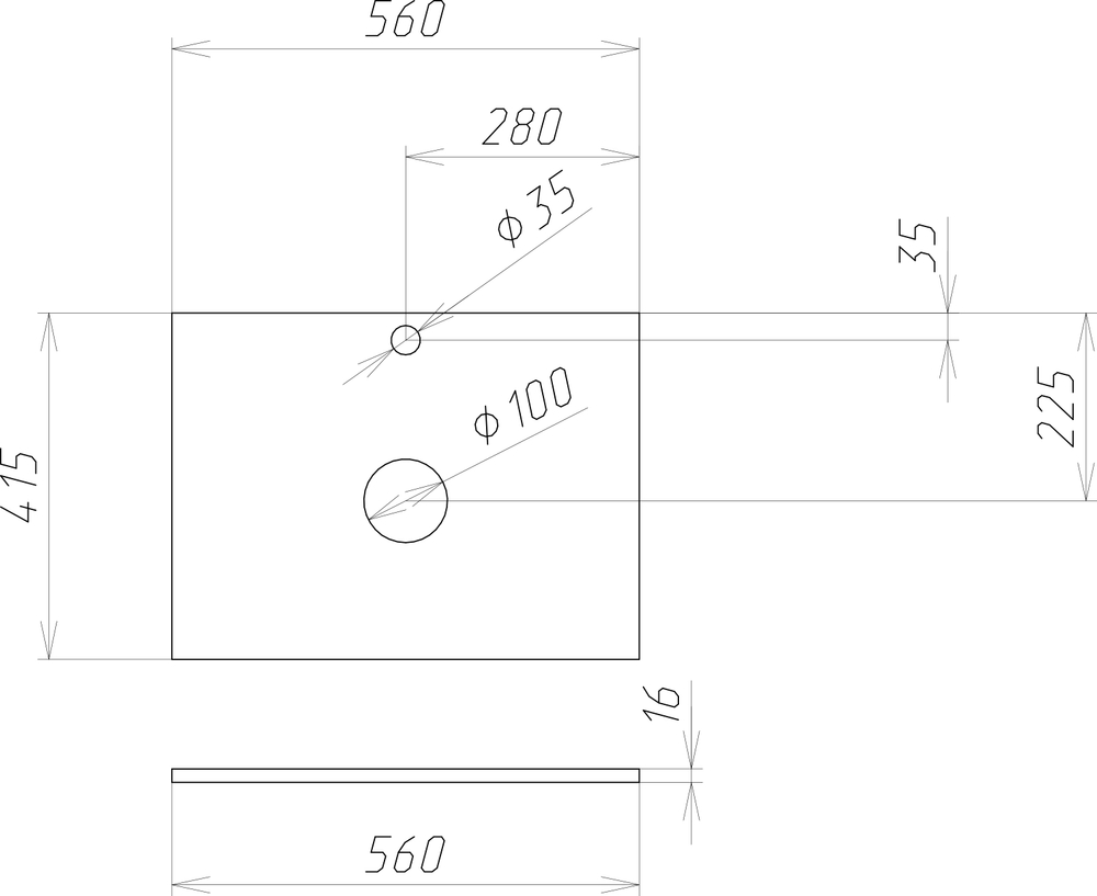 Тумба под раковину со столешницей DIWO Сочи 60 подвесная, антрацит
