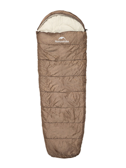 Спальный мешок Naturehike MJ600, коричневый (CNK2300SD014), молния справа