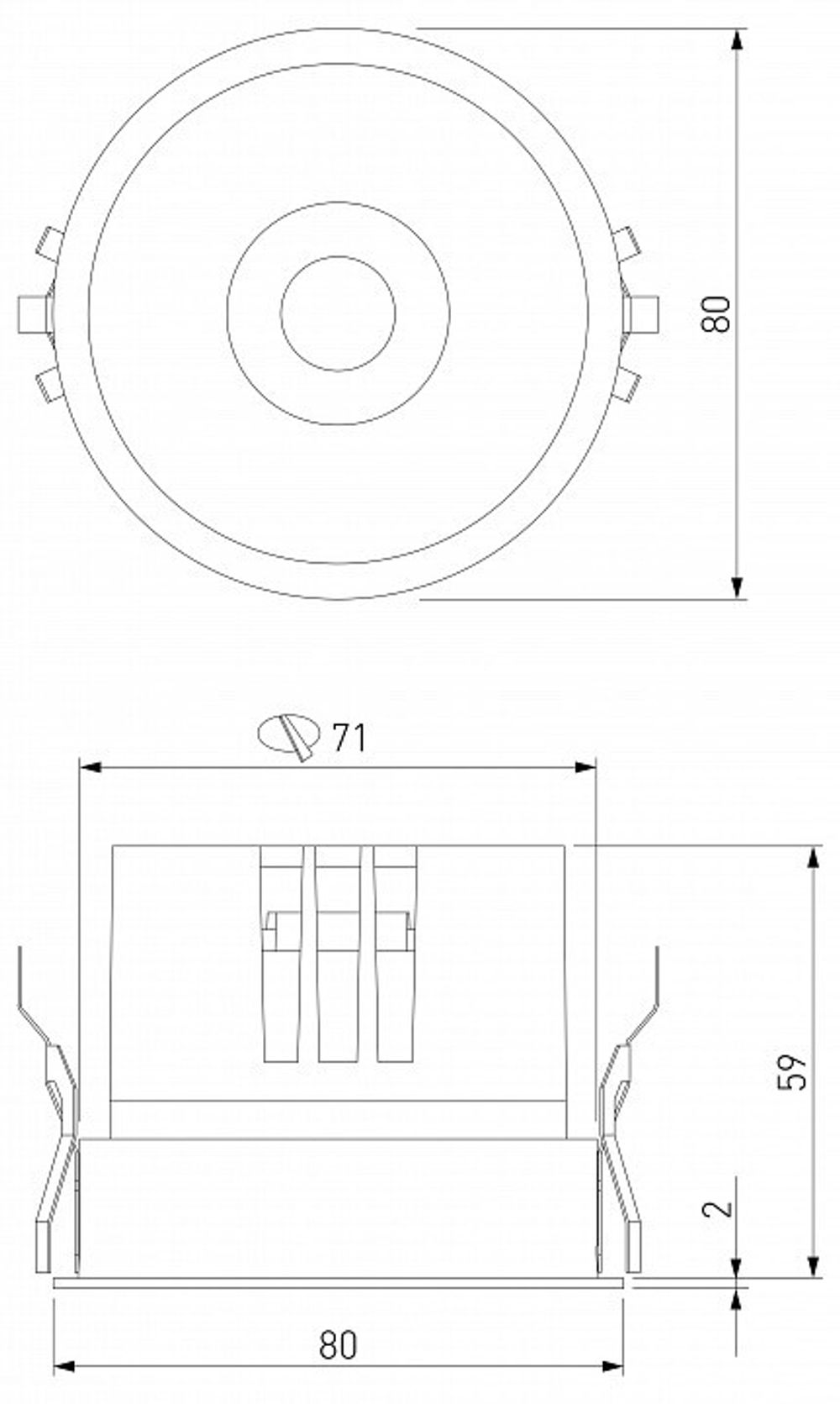 Встраиваемый светильник Elektrostandard Forte a069412