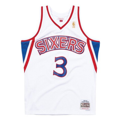 Футболка MITCHELL&NESS NBA SWINGMAN JERSEYS PHILADELPHIA 76ERS - ALLEN IVERSON #05 WHITE