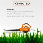 Воздуходувка электрическая садовая VILLARTEC BSE265 / садовый пылесос воздуходувка