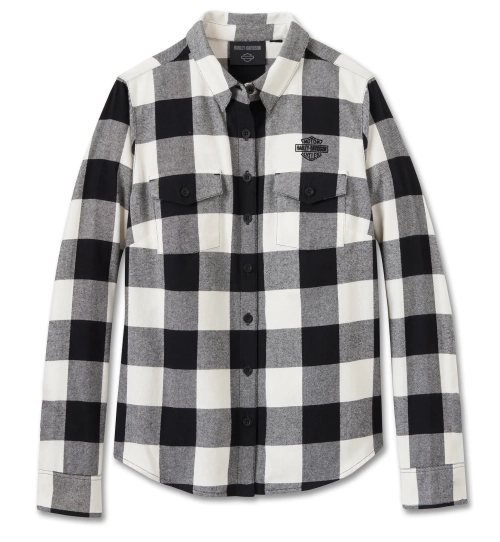 Рубашка Women's Retro Long Sleeve Flannel Shirt Harley-Davidson