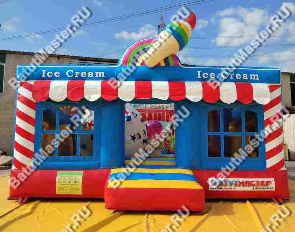 Коммерческий надувной батут "Мороженое" 5*5*2.8 м