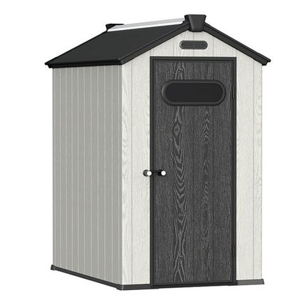 Пластиковый сарай Black Fox Summit 4x6 light grey/anthracite