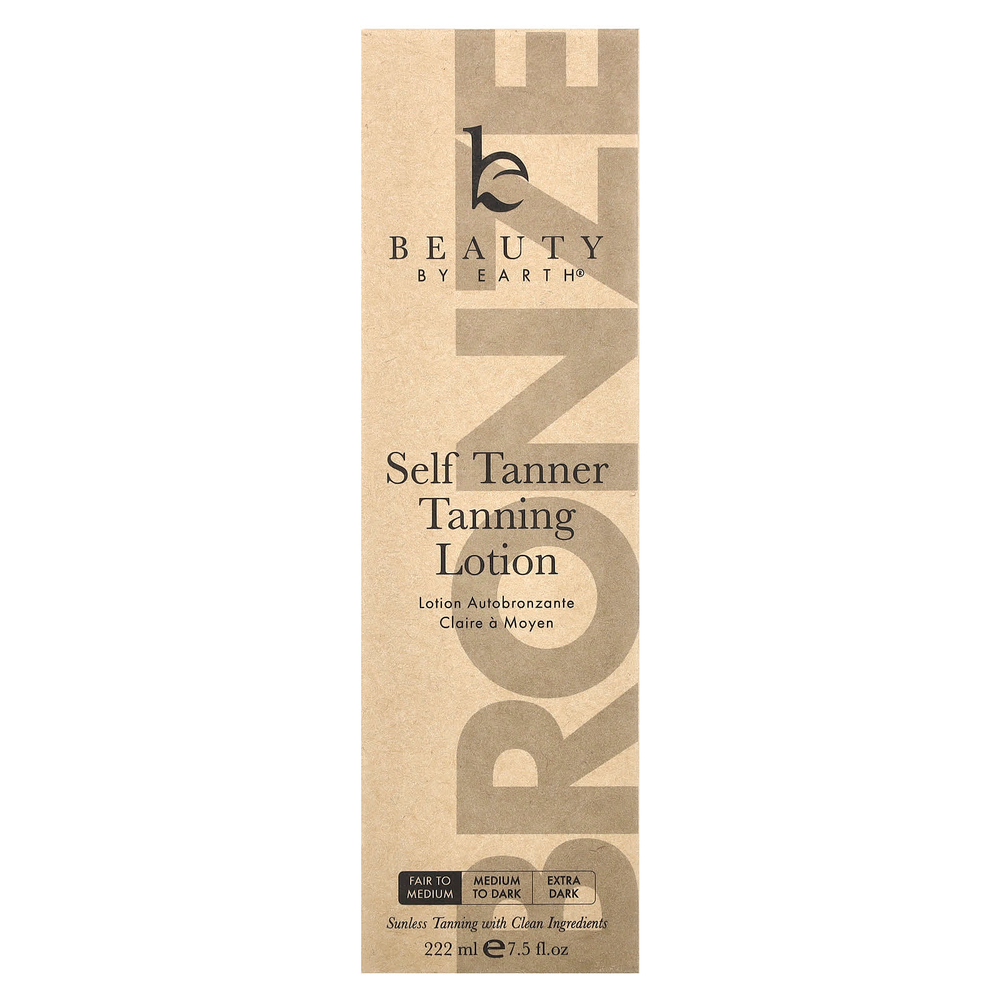 Beauty By Earth, Лосьон для автозагара, от умеренного до среднего, 222 мл (7,5 жидк. унц.)