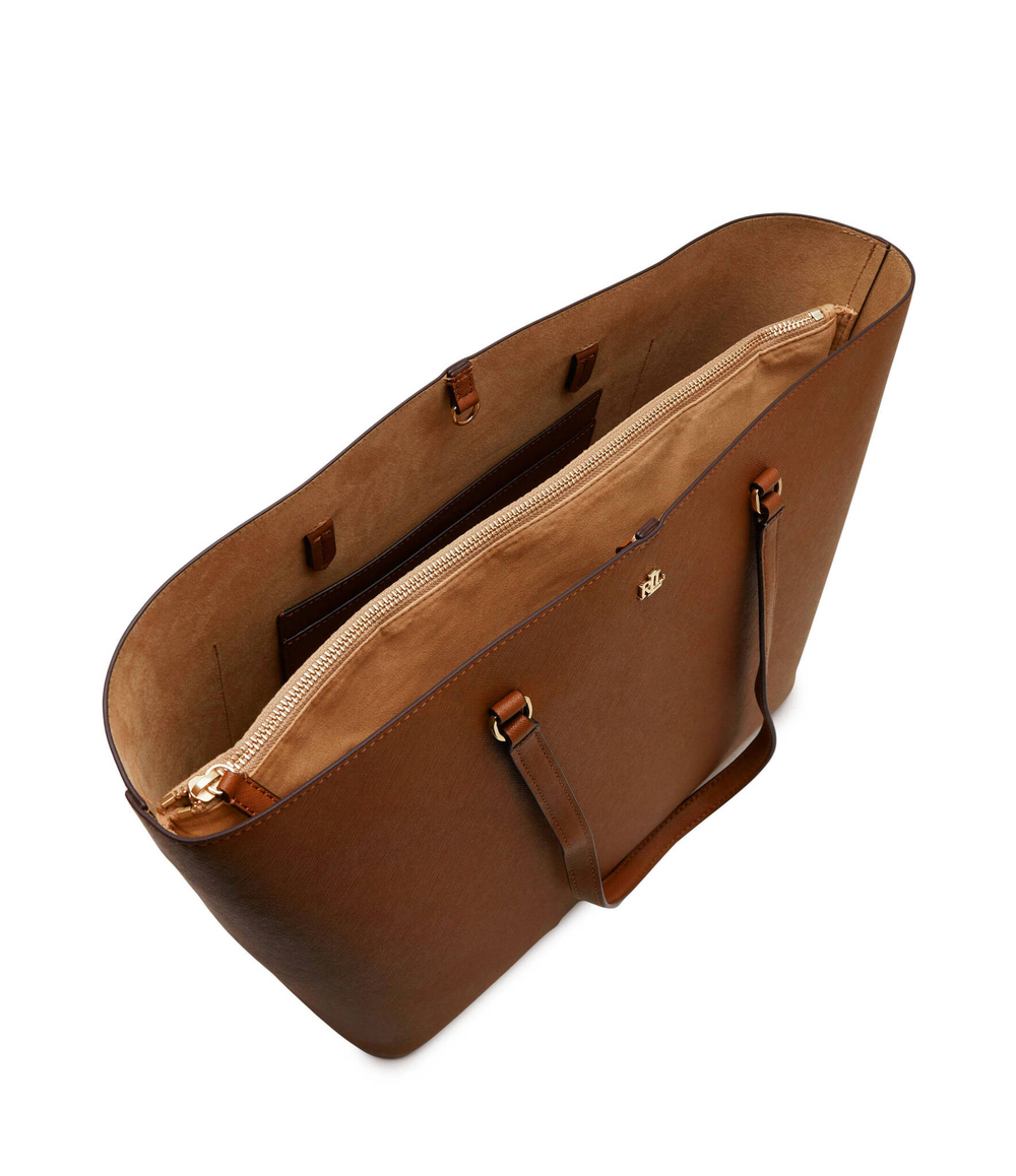 Кожаная сумка-шопер KARLY LAUREN RALPH LAUREN - коричневый(431911655)