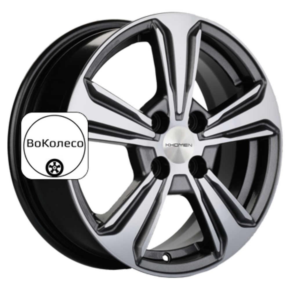 6x15/4x100 ET45 D56,6 KHW1502 (Nexia) Gray-FP Khomen Wheels