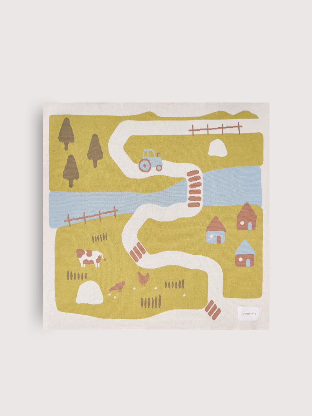 Плед детский Loomknits Ферма Мультиколор