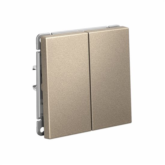 Выключатель 2-кл. ArtGallery (сх. 5) 10AX механизм шампань SE GAL000551