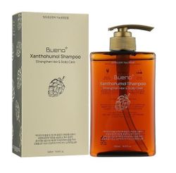 BUENO Бессульфатный укрепляющий шампунь против выпадения XANTHOHUMOL SHAMPOO 500 мл.