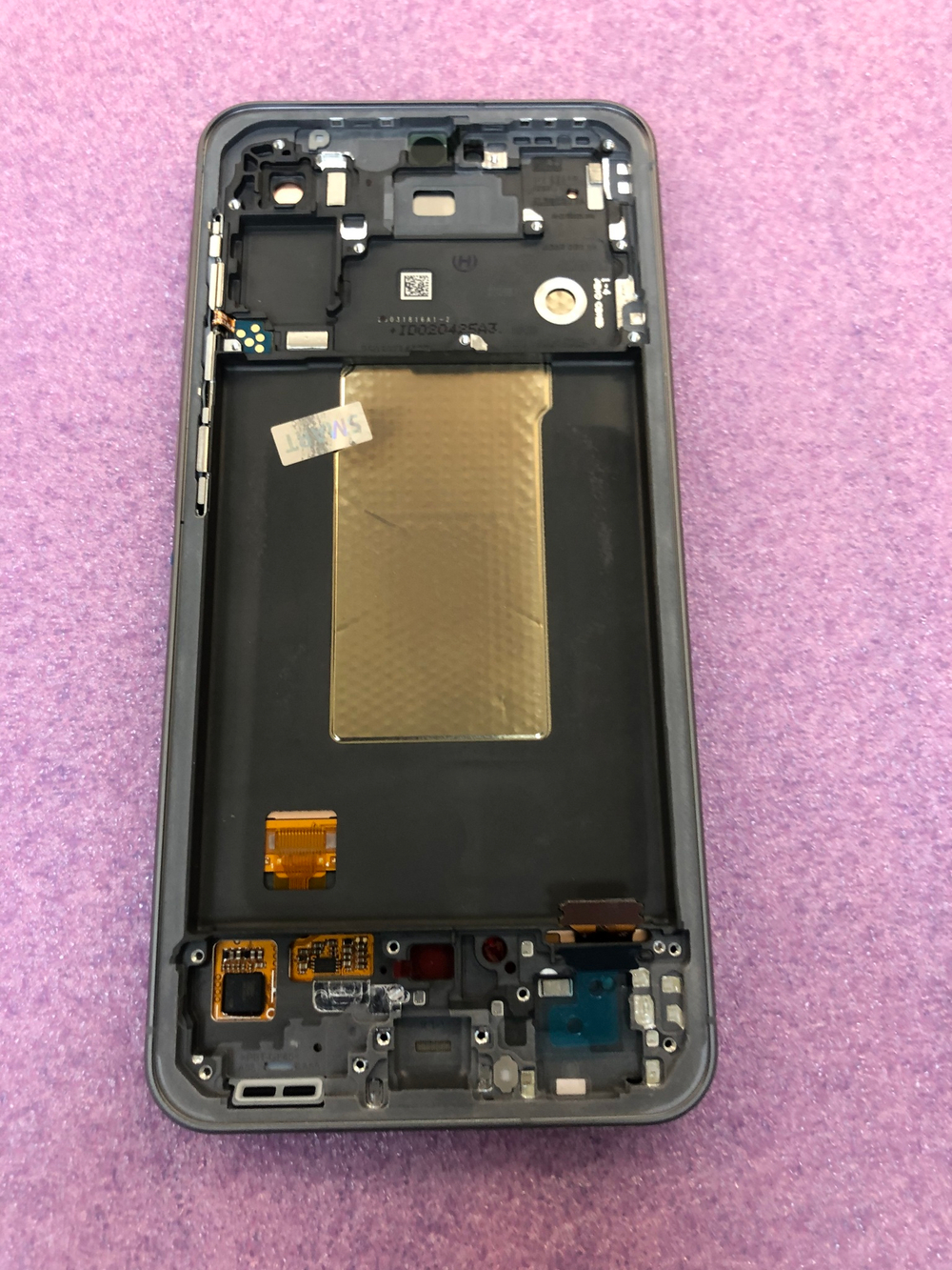 Дисплей в сборе с тачскрином и рамкой, Черный, для Samsung A566 Galaxy A56 5g, Оригинал