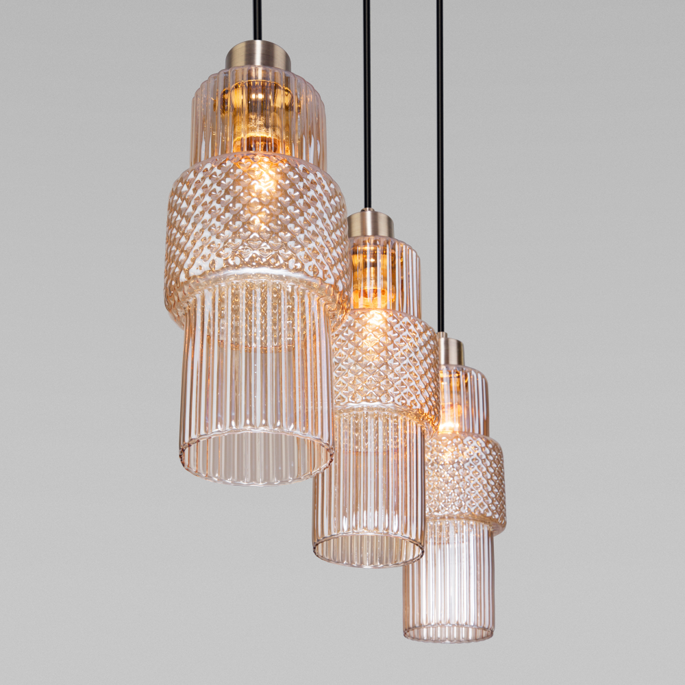 Подвесной светильник 50209/3 бронза